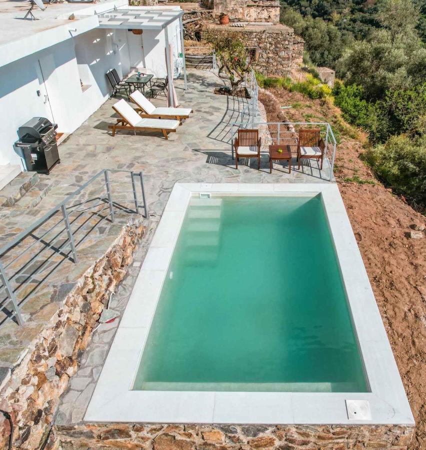 Kampos View - Quiet House At The End Of The Road, Private Pool Villa Kámbos Exteriör bild